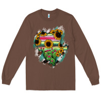 Chestnut Durango State Of Mexico Map Long Sleeve Tee - RanaPortraitStore
