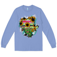 Colony Blue Durango State Of Mexico Map Long Sleeve Tee - RanaPortraitStore