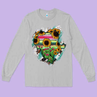 Durango State Of Mexico Map Long Sleeve Tee Designed By Ranaportraitstore