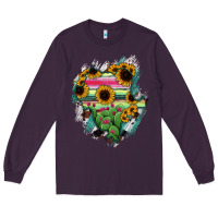 Plum Durango State Of Mexico Map Long Sleeve Tee - RanaPortraitStore