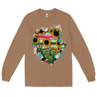 Toasted Coconut Durango State Of Mexico Map Long Sleeve Tee - RanaPortraitStore