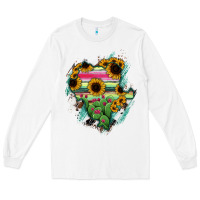 White Durango State Of Mexico Map Long Sleeve Tee - RanaPortraitStore