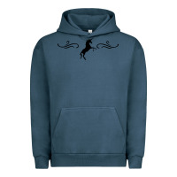 Pigment Midnight Navy unicorn Urban Hoodie - artisFamous