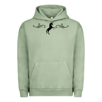 Pigment Oil Green unicorn Urban Hoodie - artisFamous
