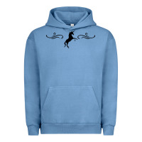 Pigment Pebble Blue unicorn Urban Hoodie - artisFamous