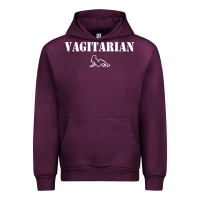 Mauve Wine vagitarian Urban Hoodie - artisFamous