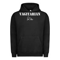 Pigment Black vagitarian Urban Hoodie - artisFamous