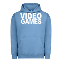 Pigment Pebble Blue video games Urban Hoodie - artisFamous