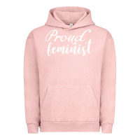 Pigment Salmon Proud feminist Urban Hoodie - artisFamous