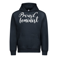 Navy Proud feminist Urban Hoodie - artisFamous
