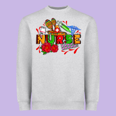 Mexican Nurse Heavyweight Sweatshirt Designed By Adodesignshop