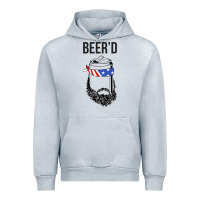 Heather Grey beer'd funny Urban Hoodie - artisFamous