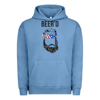 Pigment Pebble Blue beer'd funny Urban Hoodie - artisFamous