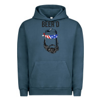Pigment Midnight Navy beer'd funny Urban Hoodie - artisFamous