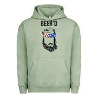 Pigment Oil Green beer'd funny Urban Hoodie - artisFamous