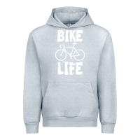 Heather Grey bike life Urban Hoodie - artisFamous