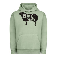 Pigment Oil Green black sheep silhouette Urban Hoodie - artisFamous
