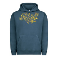 Pigment Midnight Navy Gold2 Urban Hoodie - artisFamous