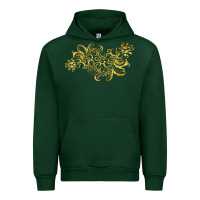Forest Green Gold2 Urban Hoodie - artisFamous
