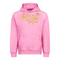 Fuchsia Pink Gold2 Urban Hoodie - artisFamous