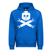 Cobalt block face pirate Urban Hoodie - artisFamous