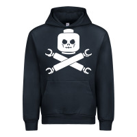 Navy block face pirate Urban Hoodie - artisFamous