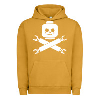 Pigment Peanut Butter block face pirate Urban Hoodie - artisFamous
