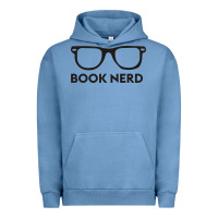 Pigment Pebble Blue book nerd Urban Hoodie - artisFamous