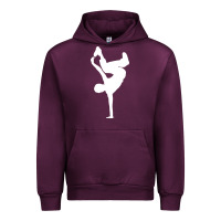 Mauve Wine breakdancer Urban Hoodie - artisFamous