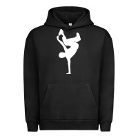 Pigment Black breakdancer Urban Hoodie - artisFamous