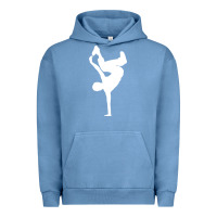 Pigment Pebble Blue breakdancer Urban Hoodie - artisFamous