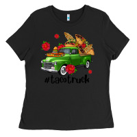 Black tacotruck olivia Ladies Tee - OliviaCreatesArt