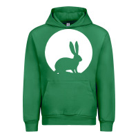 Emerald bunny and full moon funny Urban Hoodie - artisFamous