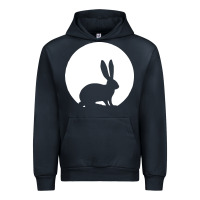 Bunny And Full Moon Funny Urban Hoodie | Teevron