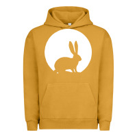 Pigment Peanut Butter bunny and full moon funny Urban Hoodie - artisFamous
