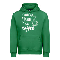 Emerald Fueled by jesus and coffee Urban Hoodie - artisFamous