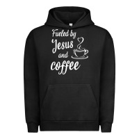 Pigment Black Fueled by jesus and coffee Urban Hoodie - artisFamous