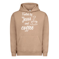 Pigment Burro Fueled by jesus and coffee Urban Hoodie - artisFamous