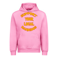 Fuchsia Pink bandidos support your local texas Urban Hoodie - artisFamous