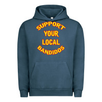 Pigment Midnight Navy bandidos support your local texas Urban Hoodie - artisFamous