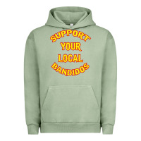 Pigment Oil Green bandidos support your local texas Urban Hoodie - artisFamous