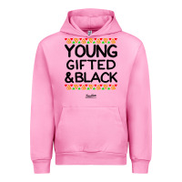 Fuchsia Pink young gifted and black african american men Urban Hoodie - artisFamous