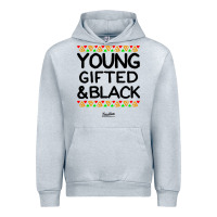 Heather Grey young gifted and black african american men Urban Hoodie - artisFamous