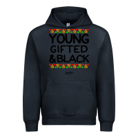 Navy young gifted and black african american men Urban Hoodie - artisFamous