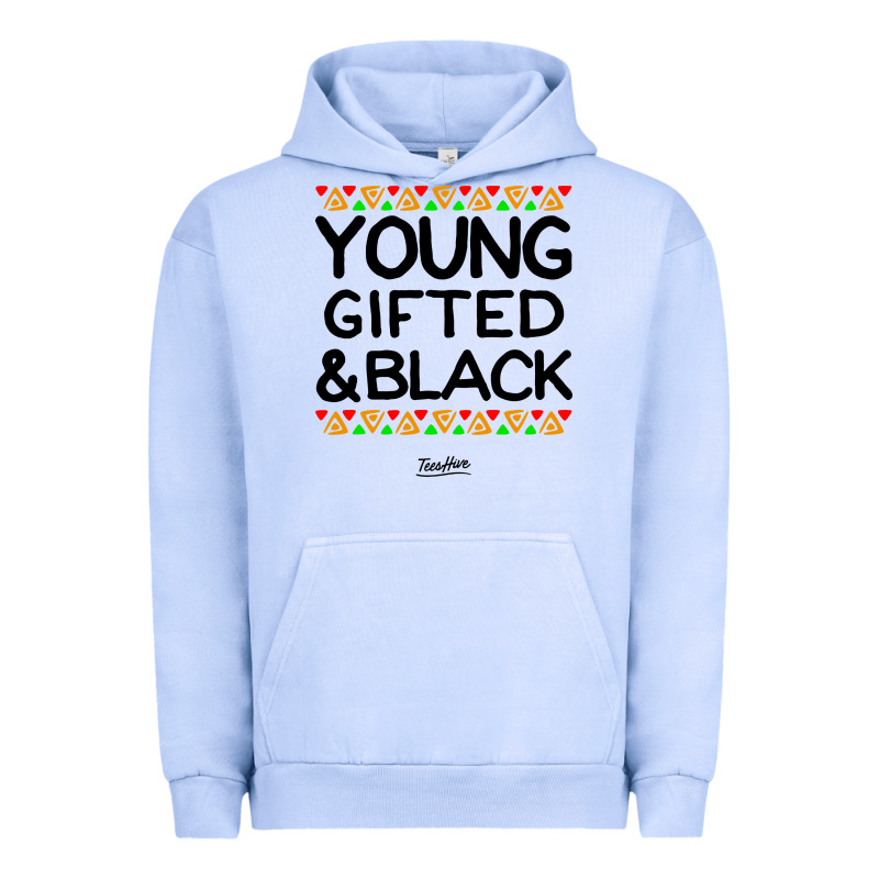 Young Gifted And Black African American Men Urban Hoodie by artisFamous | Teevron