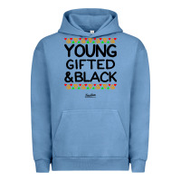 Pigment Pebble Blue young gifted and black african american men Urban Hoodie - artisFamous