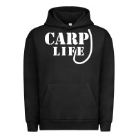 Pigment Black carp life funny fish fishing Urban Hoodie - artisFamous