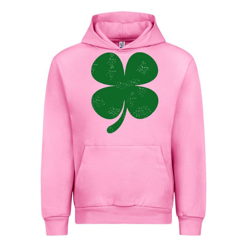 Distressed Green Four Leaf Clover Urban Hoodie by artisFamous | Teevron