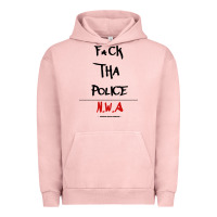 Pigment Salmon fck tha police Urban Hoodie - artisFamous