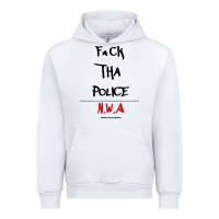 White fck tha police Urban Hoodie - artisFamous